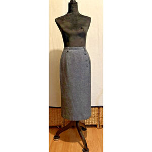 Norton McNaughton Petite Academia School Old Money MIDI Skirt Size 6P